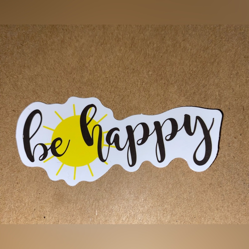 🌈20/$5🌈 Be Happy Sticker